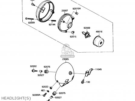 HEADLIGHT(S) - VN1500B4 VULCAN 88SE 1990 USA CALIFORNIA