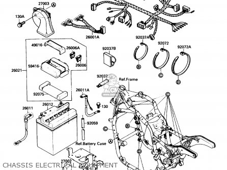 CHASSIS ELECTRICAL EQUIPMENT - VN1500B4 VULCAN 88SE 1990 USA CALIFORNIA