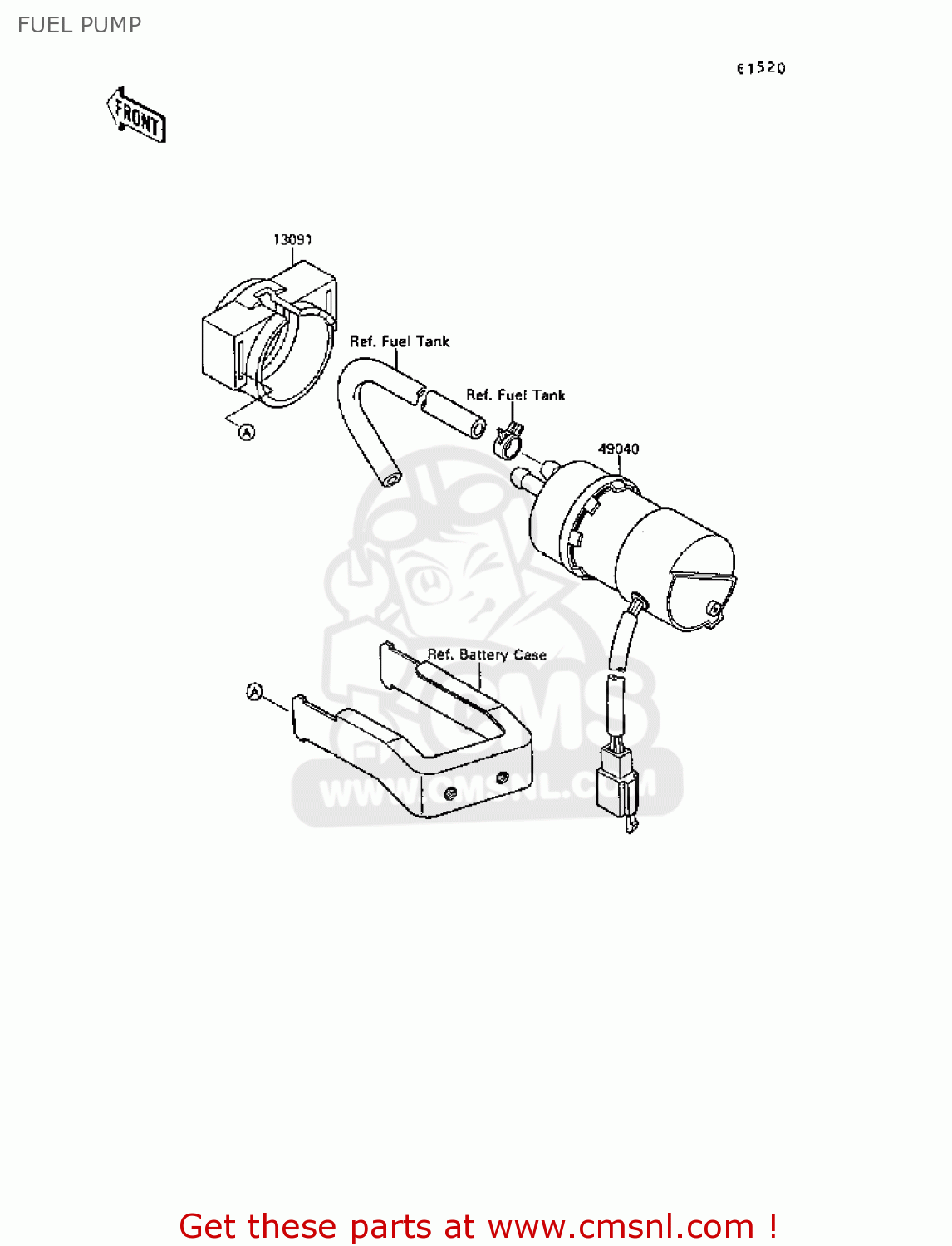 FUEL PUMP VN1500B5 VN15SE 1991 EUROPE FR AR FG NR SD