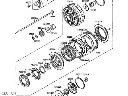 CLUTCH - VN1500B5 VN15SE 1991 EUROPE FR AR FG NR SD