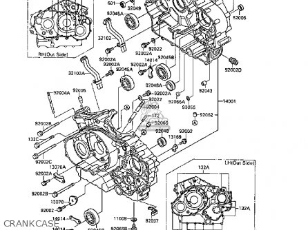 CRANKCASE - VN1500B5 VN15SE 1991 EUROPE FR AR FG NR SD