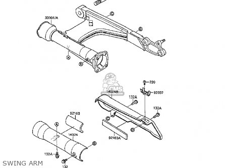 SWING ARM - VN1500B5 VN15SE 1991 EUROPE FR AR FG NR SD