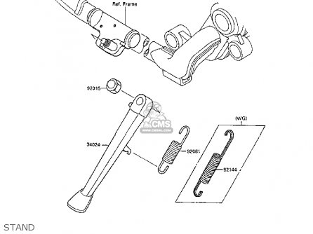 STAND - VN1500B5 VN15SE 1991 EUROPE FR AR FG NR SD