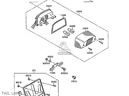 TAIL LAMP - VN1500B5 VN15SE 1991 EUROPE FR AR FG NR SD