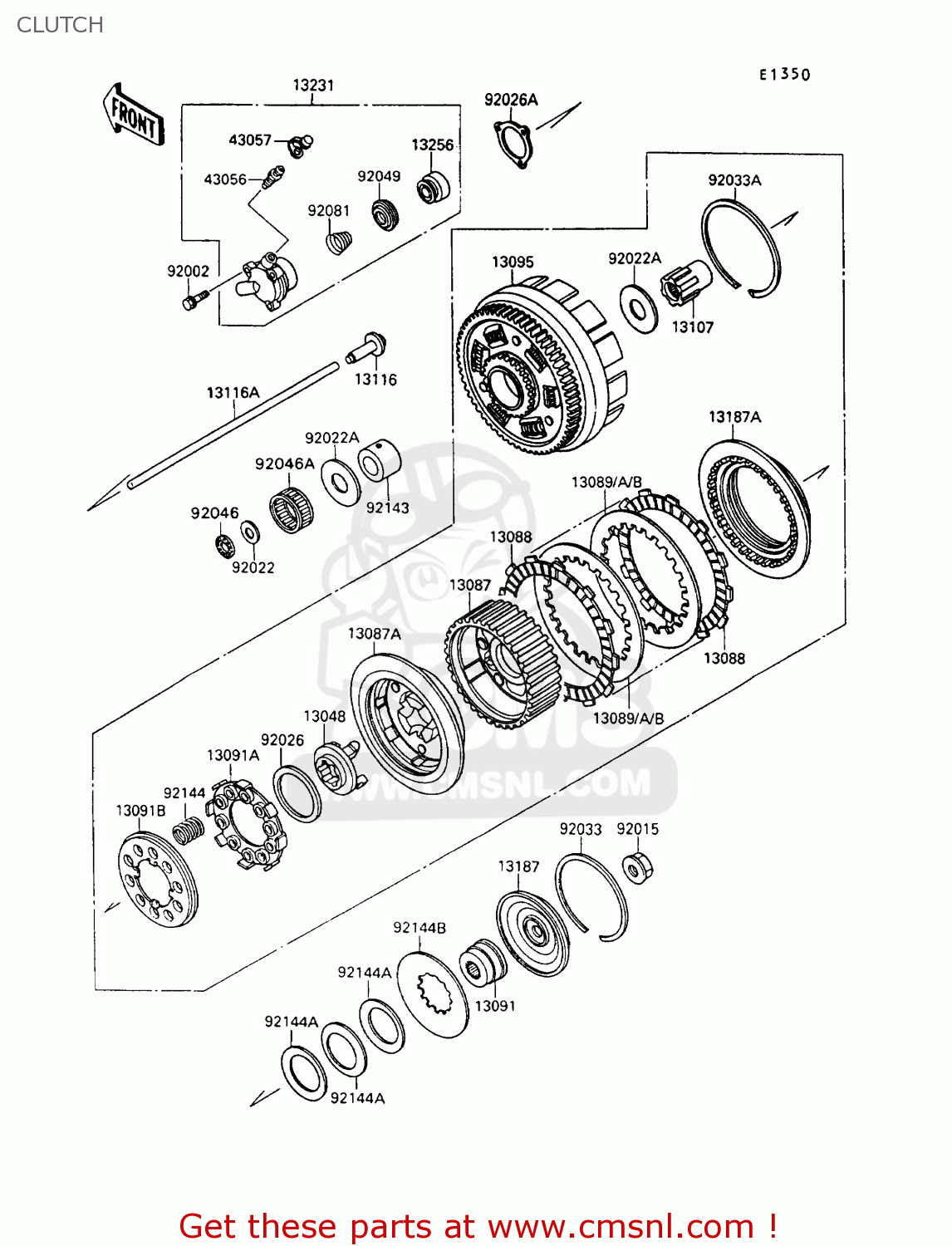 CLUTCH VN1500B6 VN15SE 1992 EUROPE UK FR AR FG IT NR SD ST
