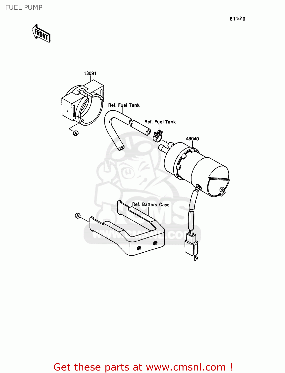 FUEL PUMP VN1500B6 VN15SE 1992 EUROPE UK FR AR FG IT NR SD ST