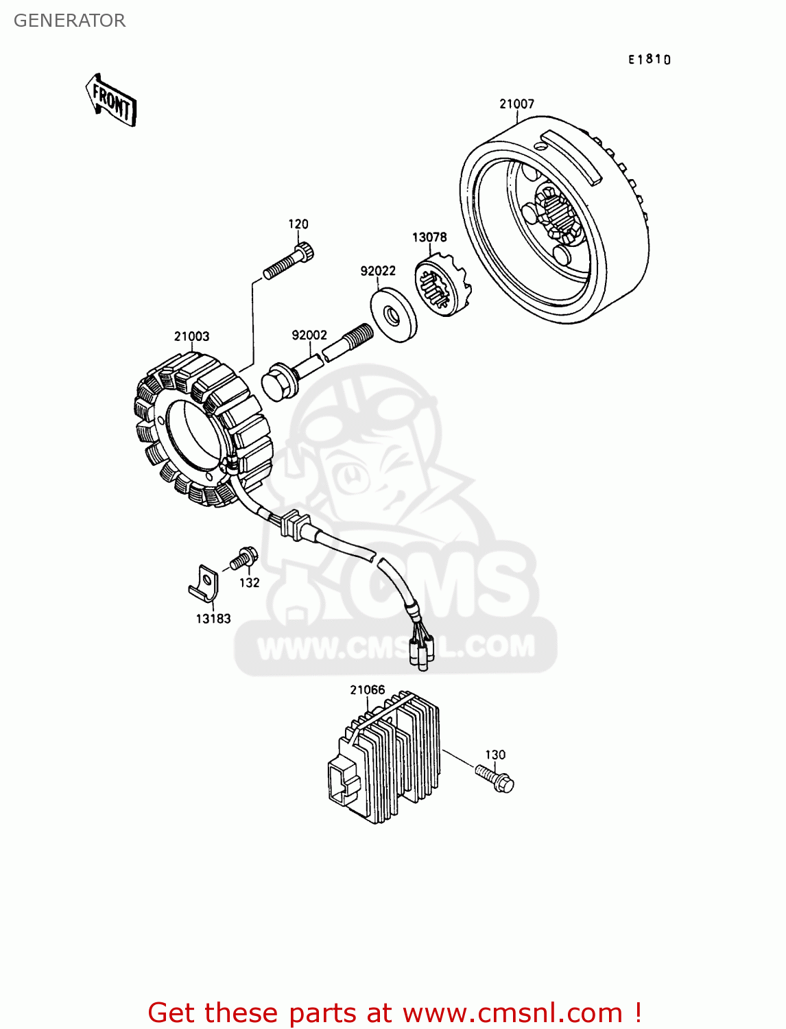 GENERATOR VN1500B6 VN15SE 1992 EUROPE UK FR AR FG IT NR SD ST