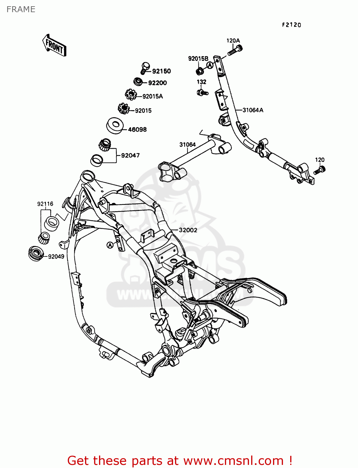 FRAME VN1500B6 VN15SE 1992 EUROPE UK FR AR FG IT NR SD ST