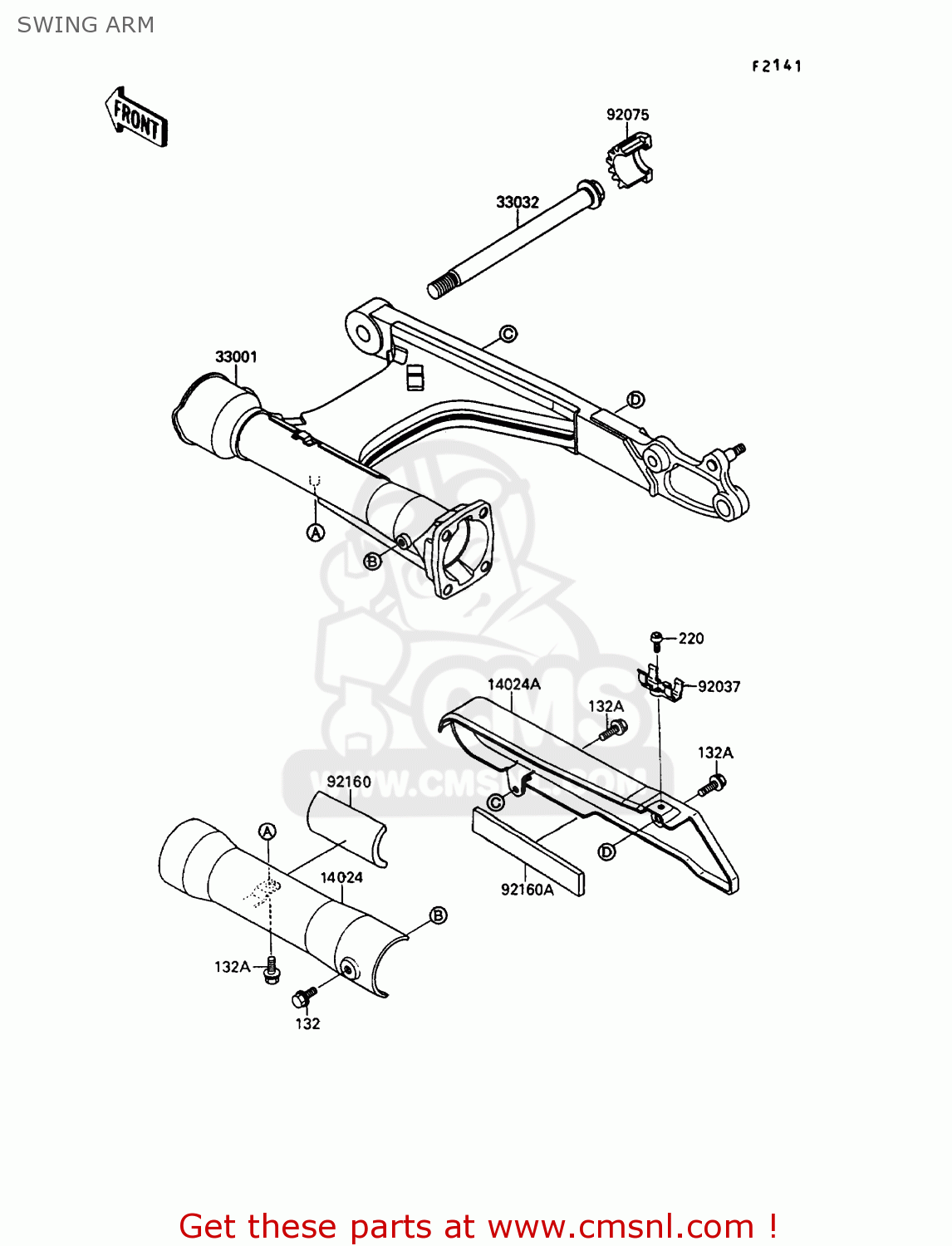 SWING ARM VN1500B6 VN15SE 1992 EUROPE UK FR AR FG IT NR SD ST