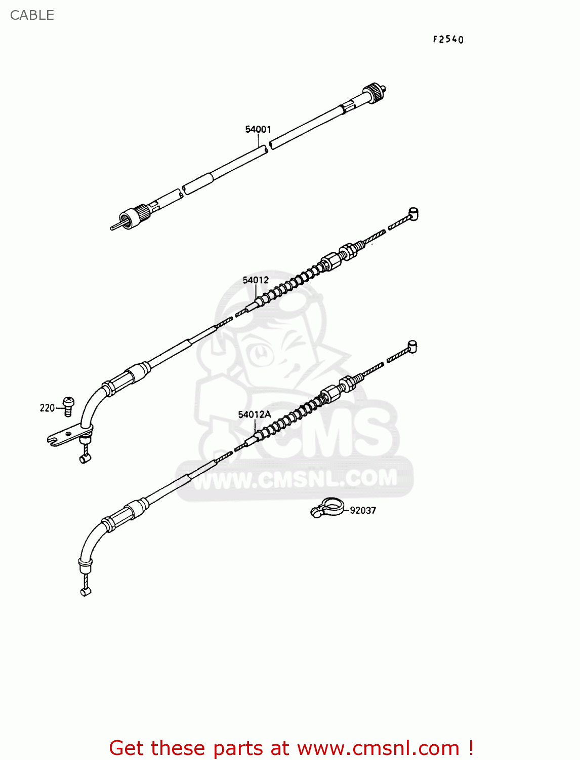 CABLE VN1500B6 VN15SE 1992 EUROPE UK FR AR FG IT NR SD ST
