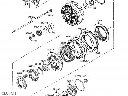 CLUTCH - VN1500B6 VN15SE 1992 EUROPE UK FR AR FG IT NR SD ST