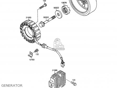 GENERATOR - VN1500B6 VN15SE 1992 EUROPE UK FR AR FG IT NR SD ST