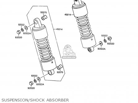 SUSPENSION/SHOCK ABSORBER - VN1500B6 VN15SE 1992 EUROPE UK FR AR FG IT NR SD ST
