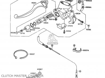 CLUTCH MASTER CYLINDER - VN1500B6 VN15SE 1992 EUROPE UK FR AR FG IT NR SD ST