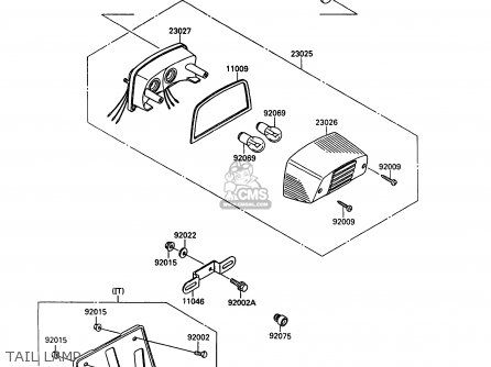 TAIL LAMP - VN1500B6 VN15SE 1992 EUROPE UK FR AR FG IT NR SD ST
