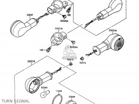 TURN SIGNAL - VN1500B6 VN15SE 1992 EUROPE UK FR AR FG IT NR SD ST