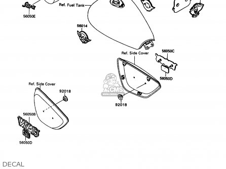 DECAL - VN1500B6 VN15SE 1992 EUROPE UK FR AR FG IT NR SD ST
