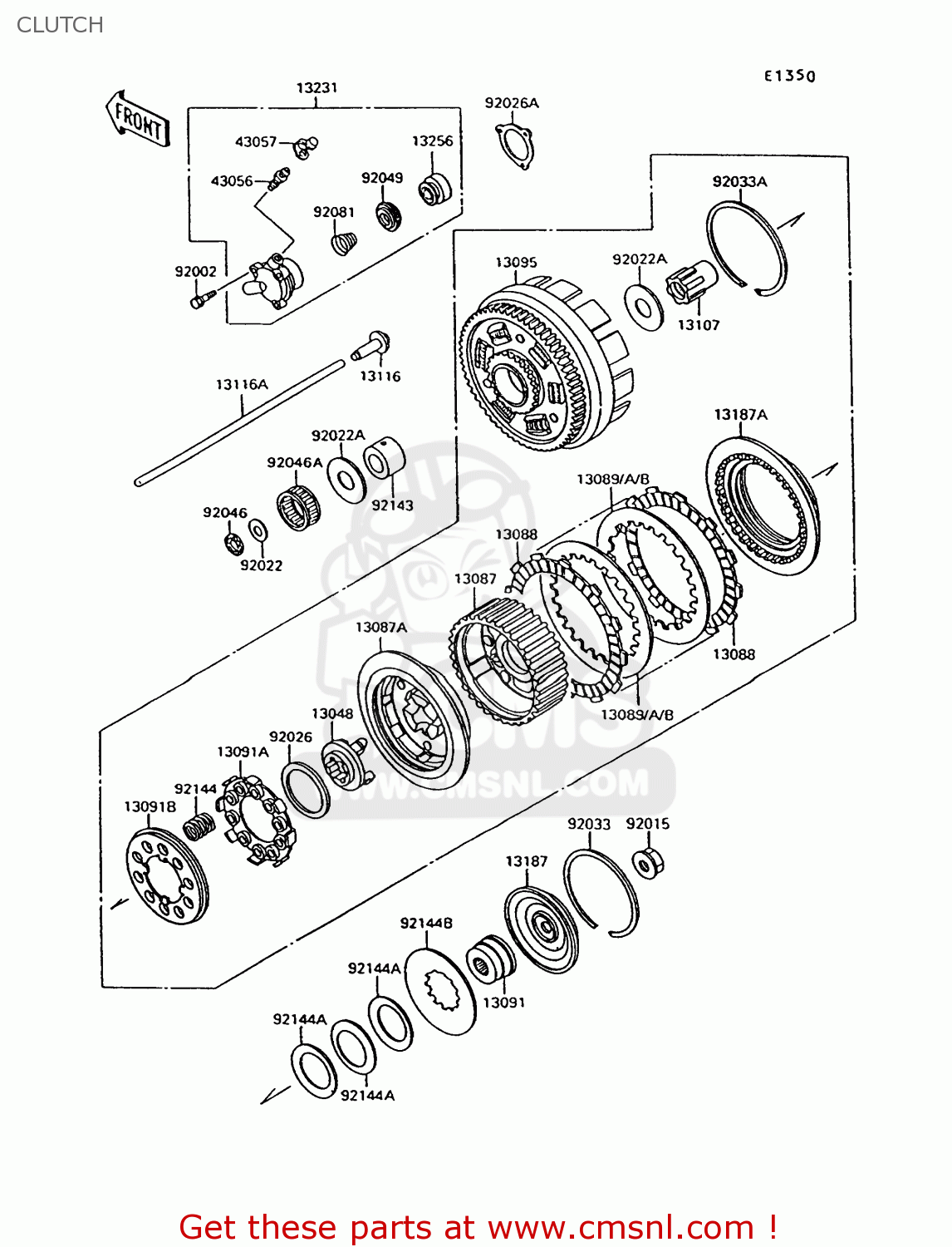CLUTCH VN1500C1 VN15 1994 EUROPE UK FR NL AR FG IT NR SD SP ST