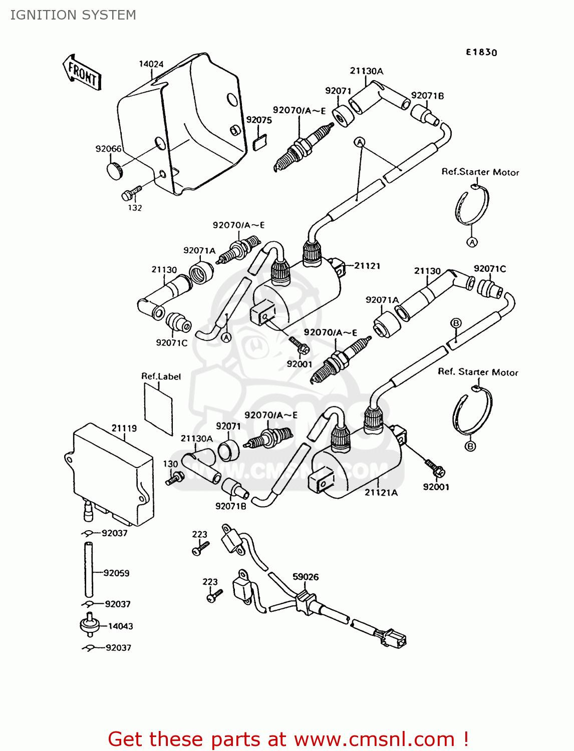 IGNITION SYSTEM VN1500C1 VN15 1994 EUROPE UK FR NL AR FG IT NR SD SP ST