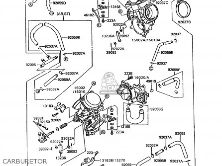CARBURETOR - VN1500C1 VN15 1994 EUROPE UK FR NL AR FG IT NR SD SP ST