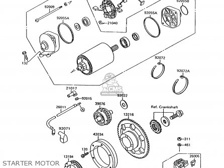 STARTER MOTOR - VN1500C1 VN15 1994 EUROPE UK FR NL AR FG IT NR SD SP ST