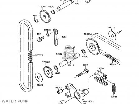 WATER PUMP - VN1500C1 VN15 1994 EUROPE UK FR NL AR FG IT NR SD SP ST