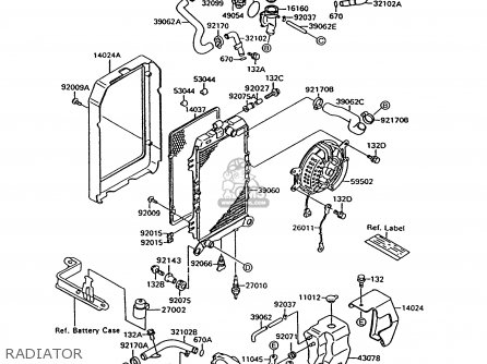 RADIATOR - VN1500C1 VN15 1994 EUROPE UK FR NL AR FG IT NR SD SP ST