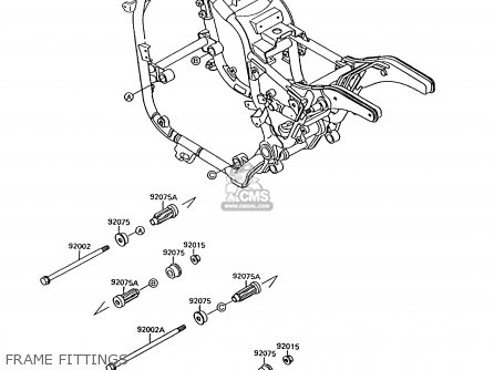 FRAME FITTINGS - VN1500C1 VN15 1994 EUROPE UK FR NL AR FG IT NR SD SP ST