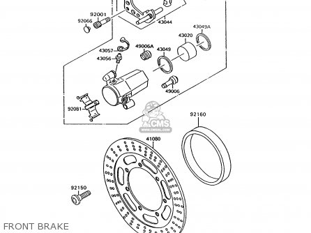 FRONT BRAKE - VN1500C1 VN15 1994 EUROPE UK FR NL AR FG IT NR SD SP ST