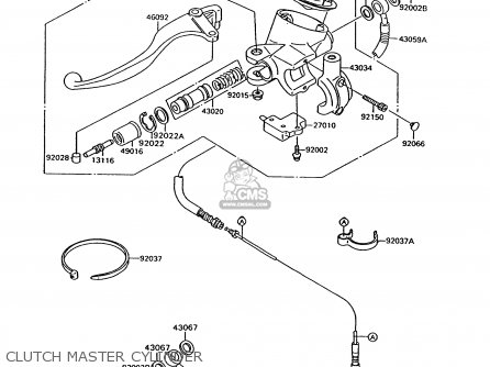 CLUTCH MASTER CYLINDER - VN1500C1 VN15 1994 EUROPE UK FR NL AR FG IT NR SD SP ST