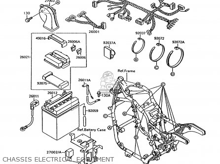 CHASSIS ELECTRICAL EQUIPMENT - VN1500C1 VN15 1994 EUROPE UK FR NL AR FG IT NR SD SP ST