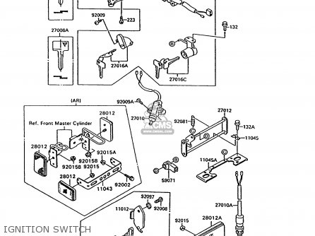 IGNITION SWITCH - VN1500C1 VN15 1994 EUROPE UK FR NL AR FG IT NR SD SP ST