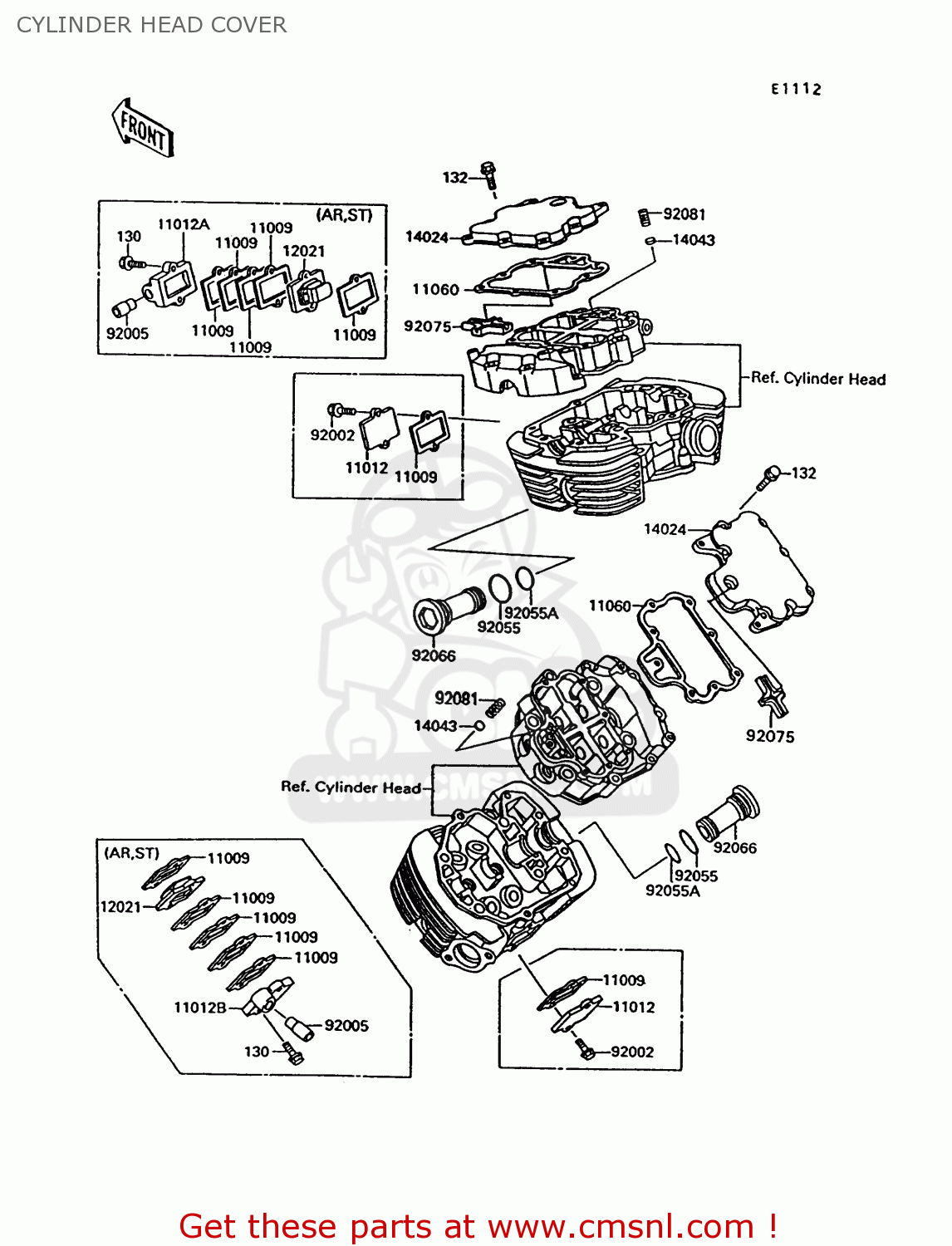 CYLINDER HEAD COVER VN1500C2 VN15 1995 EUROPE UK FR NL AR FG NR SD SP ST