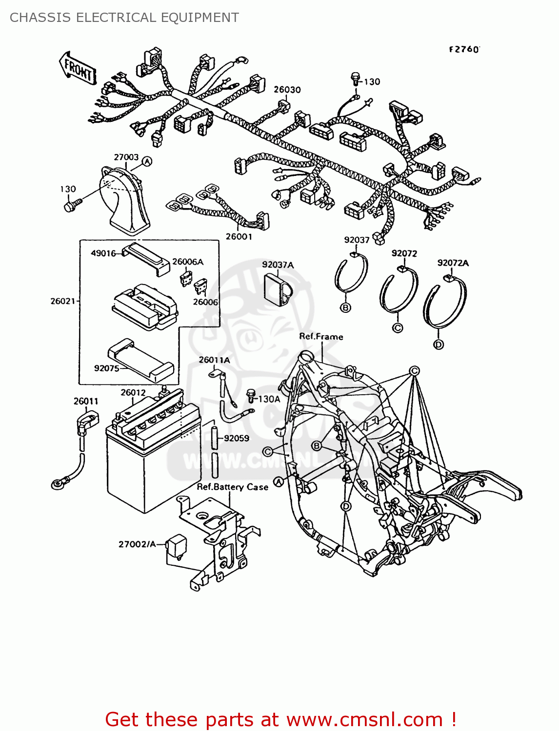 CHASSIS ELECTRICAL EQUIPMENT VN1500C2 VN15 1995 EUROPE UK FR NL AR FG NR SD SP ST