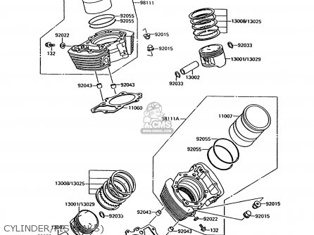 CYLINDER/PISTON(S) - VN1500C2 VN15 1995 EUROPE UK FR NL AR FG NR SD SP ST