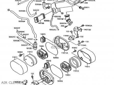 AIR CLEANER - VN1500C2 VN15 1995 EUROPE UK FR NL AR FG NR SD SP ST