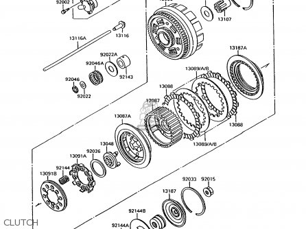 CLUTCH - VN1500C2 VN15 1995 EUROPE UK FR NL AR FG NR SD SP ST