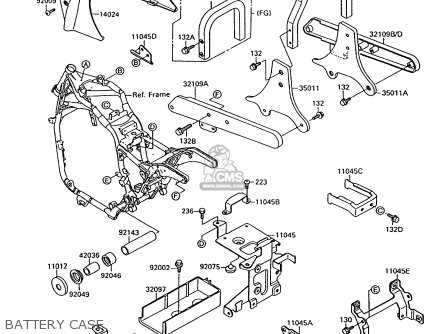 BATTERY CASE - VN1500C2 VN15 1995 EUROPE UK FR NL AR FG NR SD SP ST