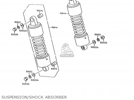 SUSPENSION/SHOCK ABSORBER - VN1500C2 VN15 1995 EUROPE UK FR NL AR FG NR SD SP ST