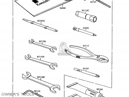 OWNER'S TOOLS - VN1500C2 VN15 1995 EUROPE UK FR NL AR FG NR SD SP ST