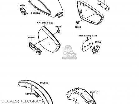 DECALS(RED/GRAY) - VN1500C2 VN15 1995 EUROPE UK FR NL AR FG NR SD SP ST