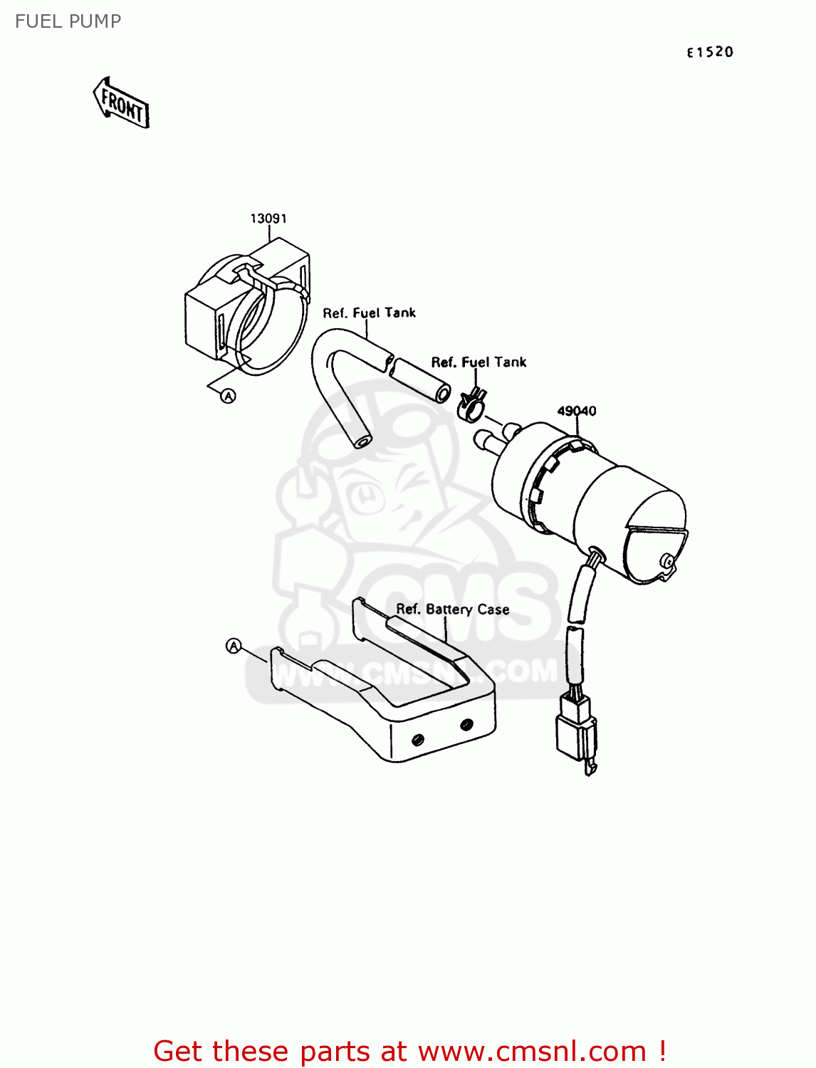 FUEL PUMP VN1500C3 VULCAN 1500L 1996 USA CALIFORNIA