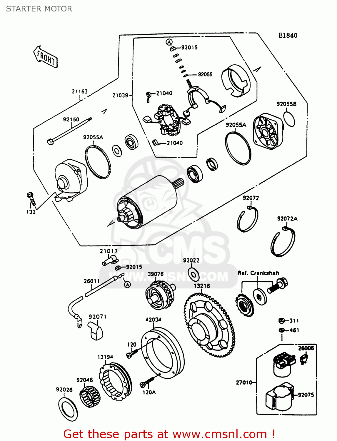 STARTER MOTOR VN1500C3 VULCAN 1500L 1996 USA CALIFORNIA