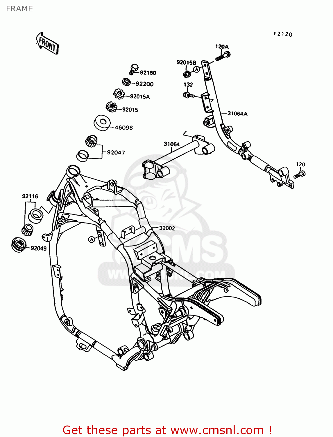 FRAME VN1500C3 VULCAN 1500L 1996 USA CALIFORNIA