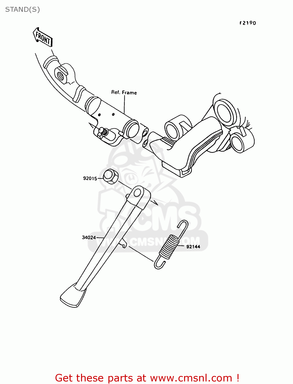 STAND(S) VN1500C3 VULCAN 1500L 1996 USA CALIFORNIA