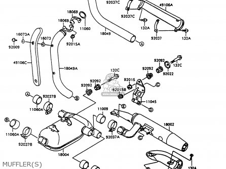 MUFFLER(S) - VN1500C3 VULCAN 1500L 1996 USA CALIFORNIA