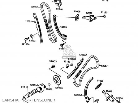 CAMSHAFT(S)/TENSIONER - VN1500C3 VULCAN 1500L 1996 USA CALIFORNIA