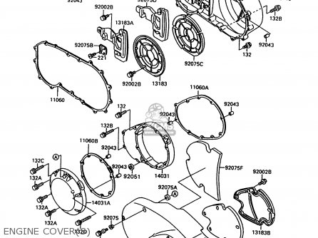 ENGINE COVER(S) - VN1500C3 VULCAN 1500L 1996 USA CALIFORNIA