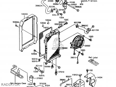 RADIATOR - VN1500C3 VULCAN 1500L 1996 USA CALIFORNIA