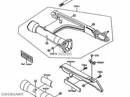 SWINGARM - VN1500C3 VULCAN 1500L 1996 USA CALIFORNIA